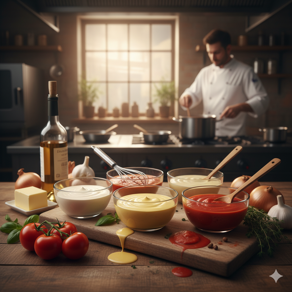 Şeflerin Sırrı  |   Mutfak Sanatının Temelini Oluşturan 5 Klasik Sos