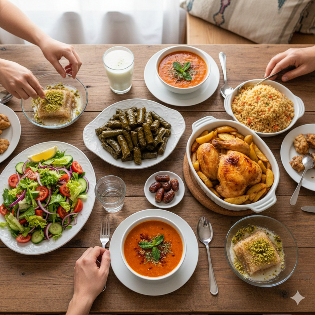Ramazan Menüsü Önerisi | Evde Kolay ve Dengeli Bir İftar Sofrası